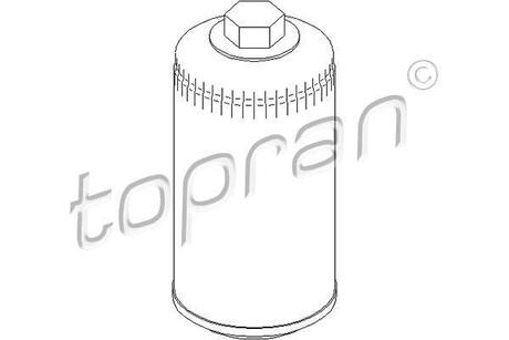101574 TOPRAN / HANS PRIES Фільтр масла, 2.4-2.5TDI