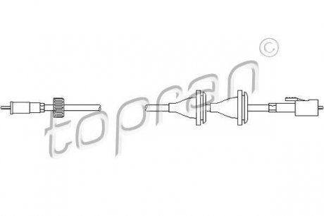 Трос спидометра TOPRAN / HANS PRIES 102971