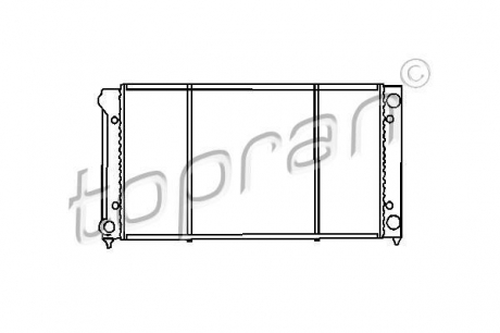 Радіатор (охолодження двигуна) TOPRAN / HANS PRIES 103445