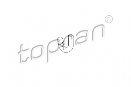 107304 TOPRAN / HANS PRIES Шланг радіатора (система охолодження)