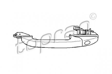 107 536 TOPRAN / HANS PRIES Ручка дверей