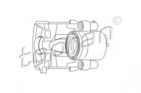 110 283 TOPRAN / HANS PRIES Супорт тормозной
