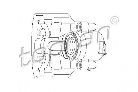 110288 TOPRAN / HANS PRIES Суппорт тормозной