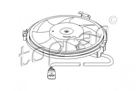 110 830 TOPRAN / HANS PRIES Вентилятор радіатора (охолодження двигуна)