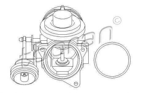110 872 TOPRAN / HANS PRIES Клапан EGR
