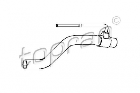 Шланг радіатора (система охолодження) TOPRAN / HANS PRIES 111978 (фото 1)