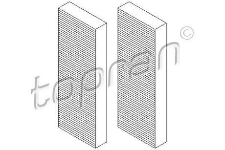 112297 TOPRAN / HANS PRIES Фільтр повітря (салону)