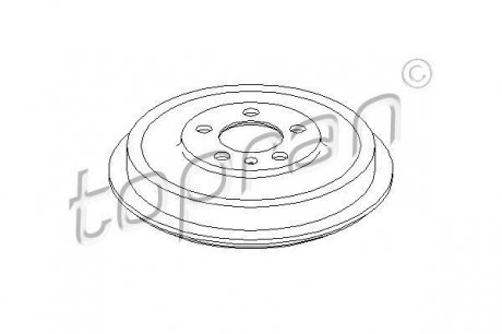 Барабан тормозной skoda octavia 96- TOPRAN / HANS PRIES 113 171