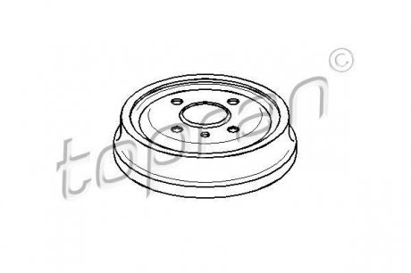 Гальмiвнi барабани TOPRAN / HANS PRIES 200 931