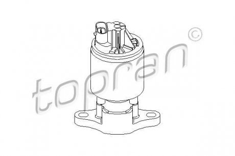 205 868 TOPRAN / HANS PRIES Клапан возврата ОГ