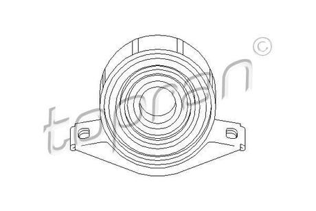 400080 TOPRAN / HANS PRIES Підвіска, карданного валу