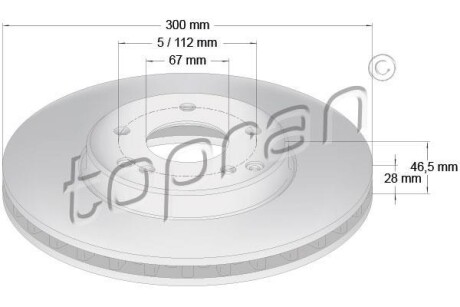 Гальмiвнi диски TOPRAN / HANS PRIES 400855