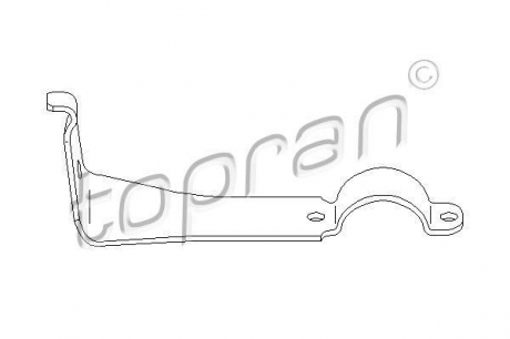 401493 TOPRAN / HANS PRIES Кронштейн крепления переднего стабилизатора правый Mercedes W124