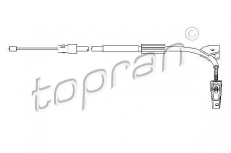 407 781 TOPRAN / HANS PRIES Трос ручного гальма