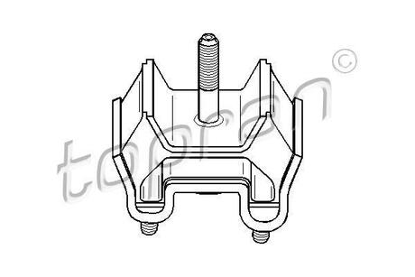 407826 TOPRAN / HANS PRIES Опора двигуна