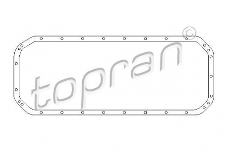 500 778 TOPRAN / HANS PRIES Прокладка масляного поддона BMW 2.4D/TD (M21) 85-; 2.0/2.3/2.5 6 цил. (М20)