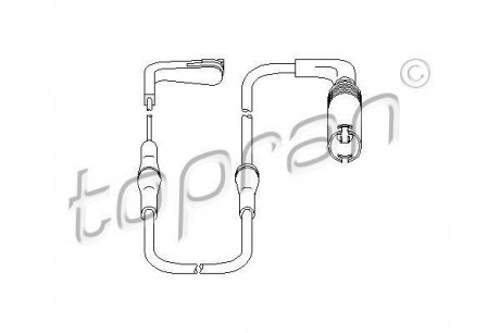 Датчик износа тормозных колодок BMW E60/E63/E64 TOPRAN / HANS PRIES 500994 (фото 1)