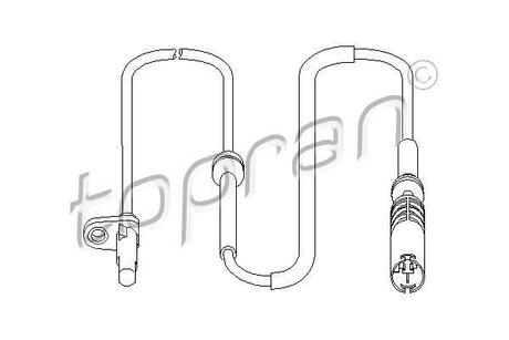 501463 TOPRAN / HANS PRIES Датчик частоти обертання колеса