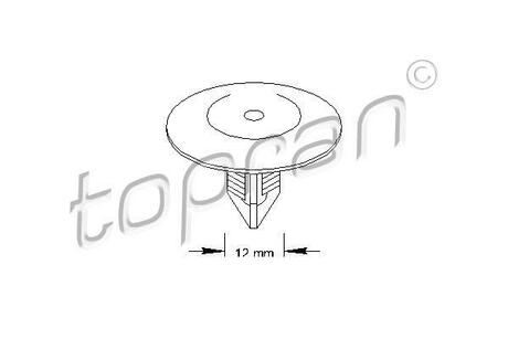 700580 TOPRAN / HANS PRIES Пружинный зажим