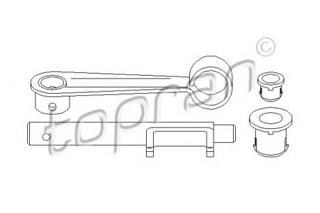 Елемент куліси КПП TOPRAN / HANS PRIES 722142 (фото 1)