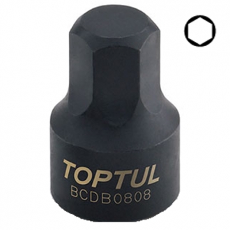 BCDB0804 Toptul Головка HEX 4мм 1/4" (цельная) TOPTUL BCDB0804