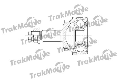 RENAULT ШРУС наружный к-кт с ABS 28/27 зуб. Master II,Opel Movano 2.5/2.8D 98- Trakmotive 40-0601