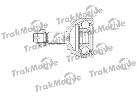 OPEL ШРУС наружный 27/27 зуб. COMBO Tour 2.0 CDTI 12-, FIAT BRAVO II 2.0 D Multijet 08-14, ALFA ROMEO GIULIETTA 2.0 JTDM 10-20, LANCIA DELTA III 1.8 09-14 Trakmotive 40-0664