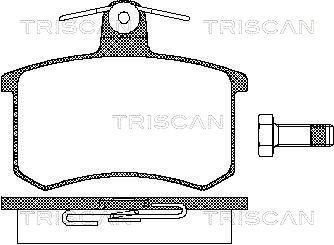 8110 10116 TRISCAN Колодки тормозные для дискових гальм