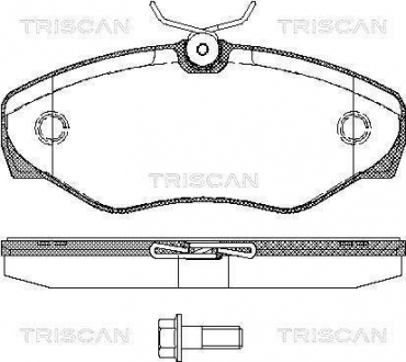 8110 10529 TRISCAN Колодки тормозные для дискових гальм