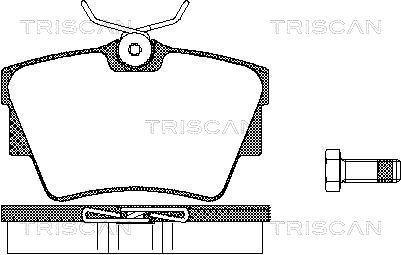 8110 10530 TRISCAN Колодки тормозные для дискових гальм