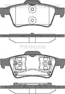 8110 10534 TRISCAN Колодки тормозные для дискових гальм