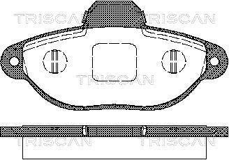 8110 15025 TRISCAN Колодки тормозные для дискових гальм