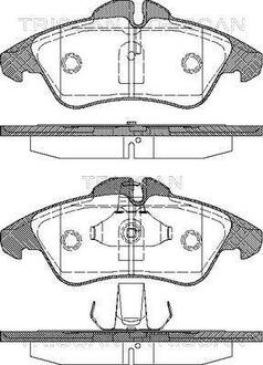 8110 23008 TRISCAN Колодки тормозные для дискових гальм