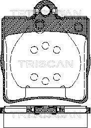 8110 23018 TRISCAN Колодки тормозные для дискових гальм