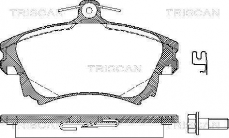 8110 27005 TRISCAN Колодки тормозные для дискових гальм