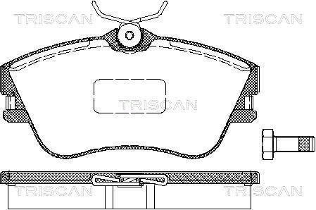 8110 29001 TRISCAN Колодки тормозные для дискових гальм