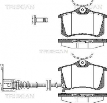 8110 29036 TRISCAN Колодки тормозные для дискових гальм