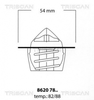 8620 7888 TRISCAN Термостат системи охолодження двигуна