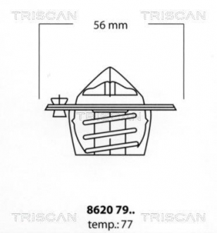 8620 7977 TRISCAN Термостат системи охолодження двигуна