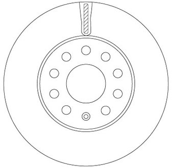 DF6903S TRW Диск тормозной SEAT/SKODA/VW Leon/Octavia/Golf "F D=276mm "14>>