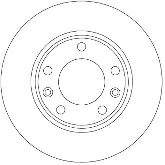 Диск гальмівний PEUGEOT T. 308 1,0-2,0 13- TRW DF6910