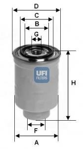 24.375.00 UFI Топливный фильтр