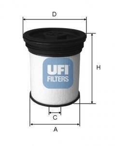 2601901 UFI Топливный фильтр