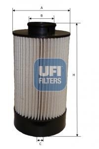 2607200 UFI Паливний фільтр