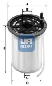2607900 UFI Топливный фильтр
