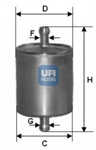 31.836.00 UFI Топливный фильтр