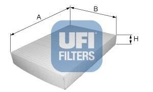 53.002.00 UFI Фильтр, воздух во внутренном пространстве