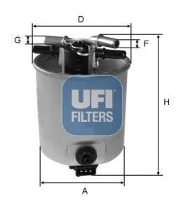 55.393.00 UFI Топливный фильтр