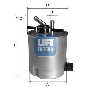 5539400 UFI Топливный фильтр