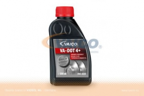 V60-0235 VAICO Тормозная рідина DOT4 PLUS class SL6 (+ESP) 0.5L